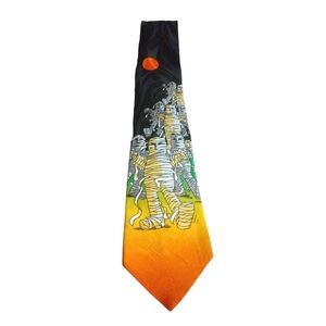 Mummy Tie Novelties Dark/Bright Contrast Halloween Festive Fun Unique Novelty